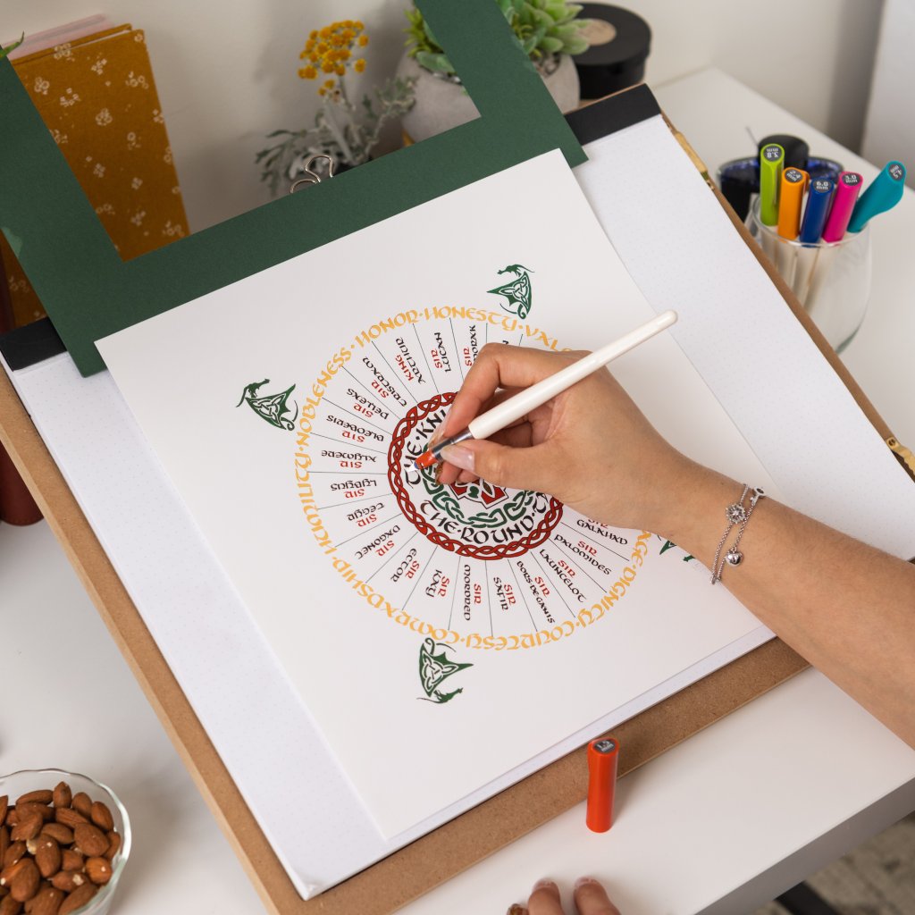 168网澳洲5结果官方PILOT Pen's Calligraphy pens being used to create Celtic style writing and Celtic designs.